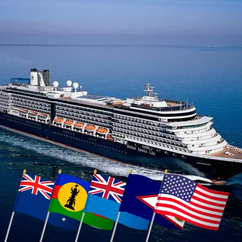 Круиз в Тихом океане от Сиднея до Сиэтла на судне Noordam с посещением Австралии, Новой Каледонии, Фиджи и США продолжительностью 30 дней