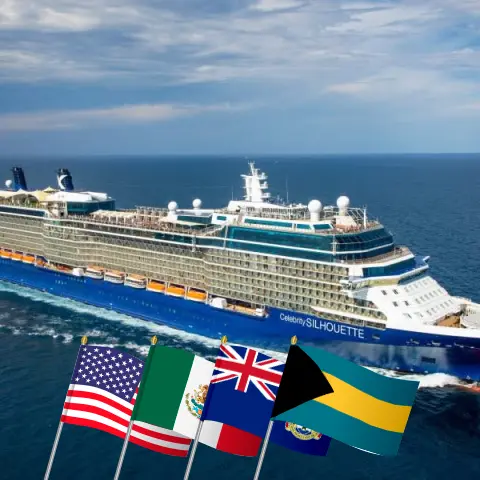 Croisière dans les Caraïbes occidentales au départ de Fort Lauderdale à bord du navire Celebrity Silhouette avec escales aux États-Unis, au Mexique, aux îles Caïmans et aux Bahamas pendant 7 jours