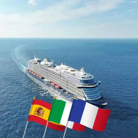 Croisière en Méditerranée au départ de Palma à bord du navire Mein Schiff Relax avec des escales en Espagne, en Italie et en France pendant 9 jours