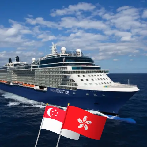 Cruzeiro na Ásia de Singapura para Hong Kong a bordo do navio Celebrity Solstice com visitas a Singapura, Tailândia, Vietnã e Hong Kong por 14 dias
