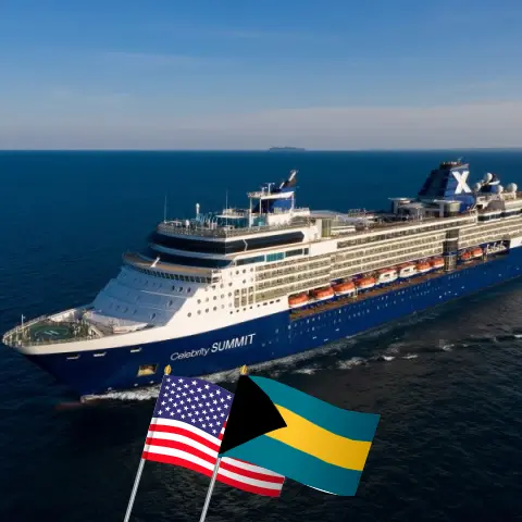 Kreuzfahrt in der Karibik von Tampa an Bord des Celebrity Summit Schiffs mit Besuchen in den USA und den Bahamas für 8 Tage