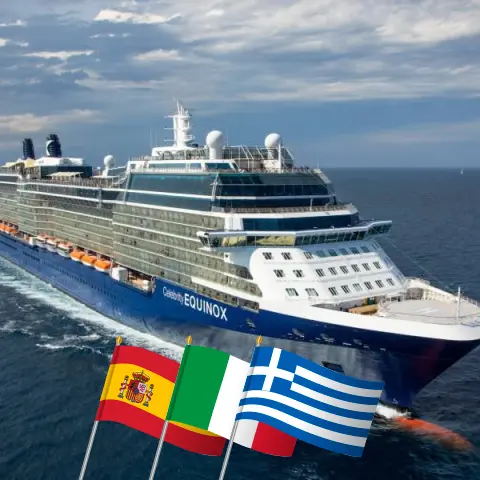 Kreuzfahrt im Mittelmeer von Barcelona nach Civitavecchia an Bord des Celebrity Equinox-Schiffs mit Besuchen in Spanien, Italien, Griechenland und der Türkei für 11 Tage