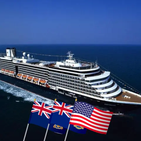 Cruzeiro no Canal do Panamá de Buenos Aires para Fort Lauderdale a bordo do navio Oosterdam com visitas à Argentina, Uruguai, Ilhas Malvinas, Chile, Peru, Equador, Panamá, Ilhas Cayman e EUA por 32 dias