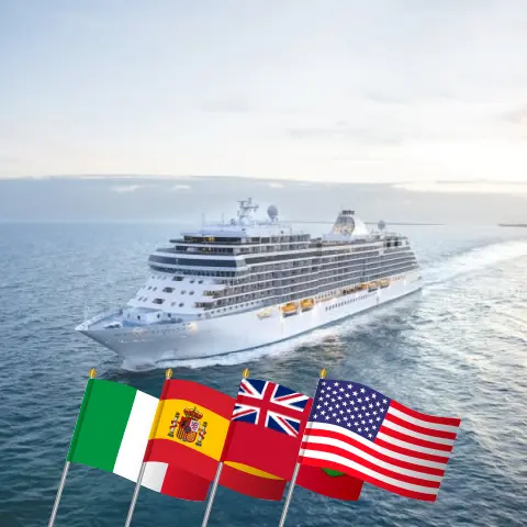 Croisière en transatlantique de Civitavecchia à New York à bord du navire Seven Seas Splendor avec escales en Italie, en Espagne, au Maroc, aux Bermudes et aux États-Unis pendant 15 jours