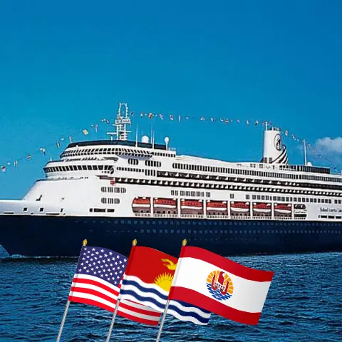 Cruzeiro no Sul do Pacífico de San Diego a bordo do navio Zaandam com visitas aos EUA, Kiribati e Polinésia Francesa por 36 dias