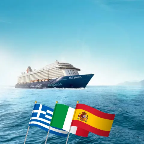 Круиз по Средиземному морю от Ираклиона до Пальмы на борту судна Mein Schiff 5 с посещениями Греции, Италии и Испании на 8 дней