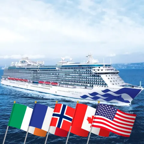 Круиз по Трансатлантике из Саутгемптона в Нью-Йорк на борту судна Majestic Princess с посещениями Ирландии, Франции, Норвегии, Канады и США на 27 дней