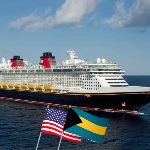 Круиз в Карибском бассейне с порта Канаверал / Орландо на корабле Disney Fantasy с визитами в США и Багамы на 4 дня