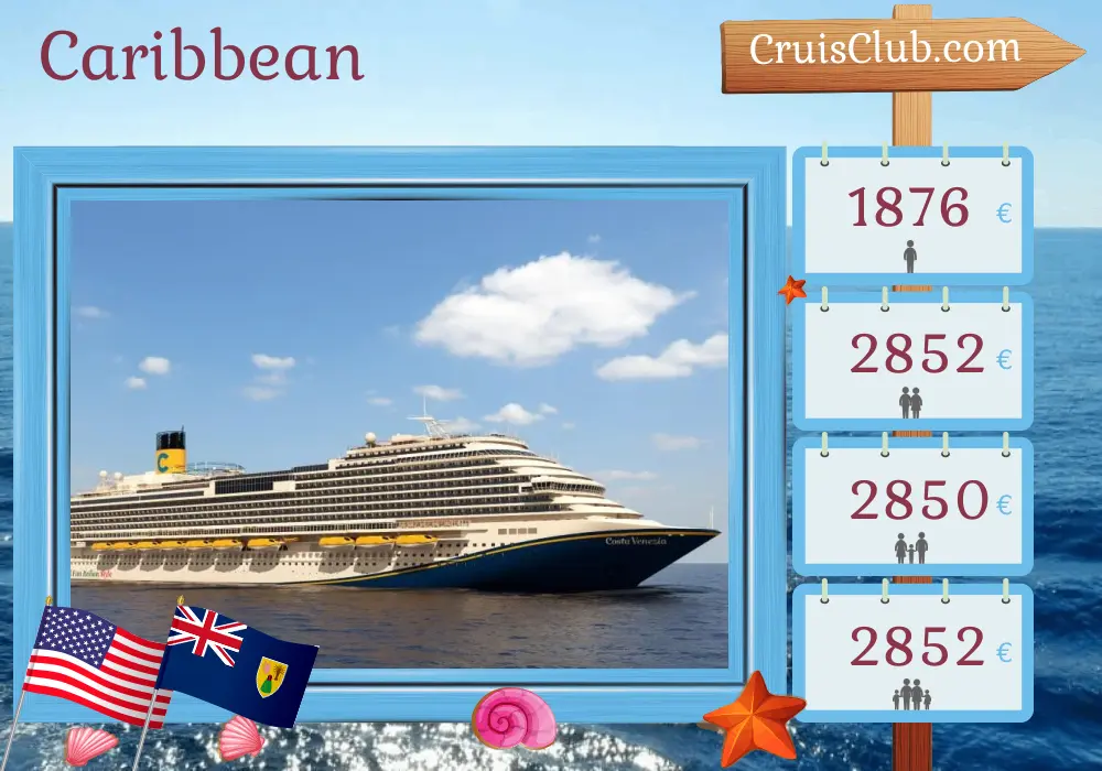 Cruise in the Caribbean from New York aboard Carnival Venezia ship with visits to USA and Puerto Rico for 10 days