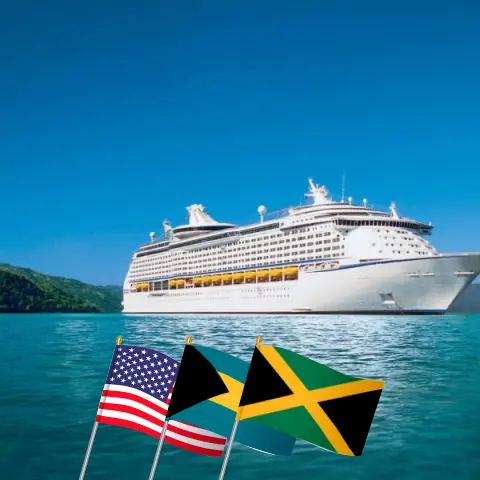 Kreuzfahrt in die Karibik von Port Canaveral / Orlando an Bord des Schiffes Adventure of the Seas mit Stopps in den USA, den Bahamas, Jamaika und Haiti für 7 Tage