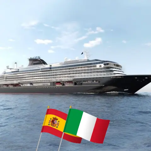 Croisière en Méditerranée de Barcelone à Civitavecchia à bord du navire EXPLORA II avec visites en Espagne, à Monaco et en Italie pendant 8 jours