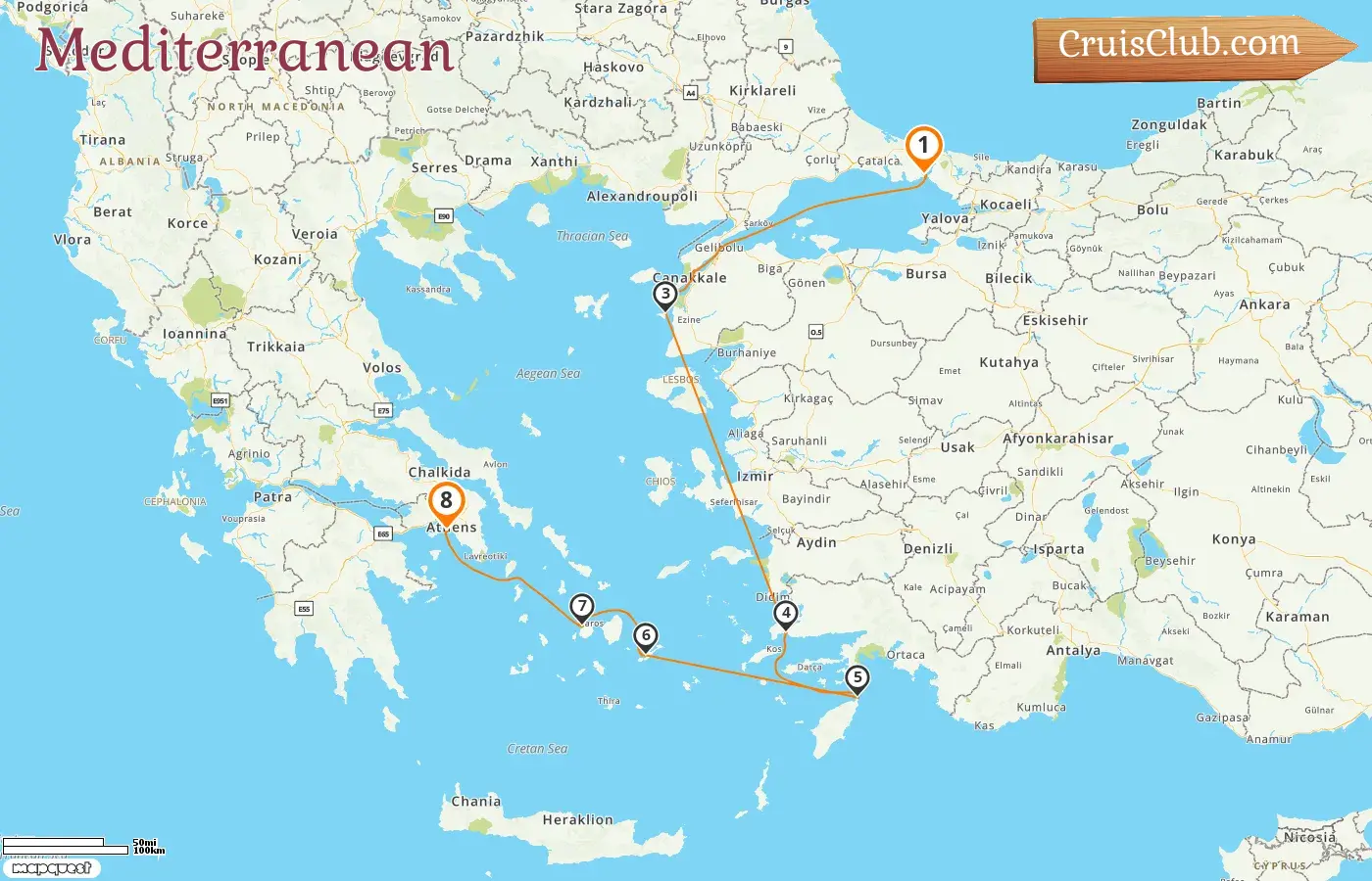 EXPLORA I Mediterranean Cruise: Istanbul to Piraeus, Turkey and Greece, 8 days