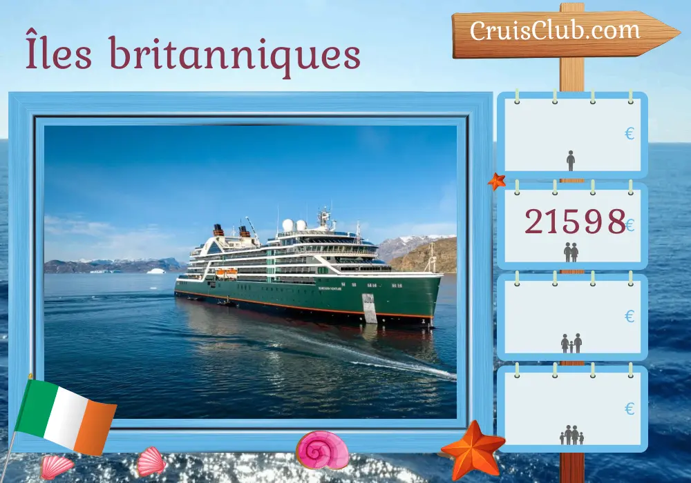 Croisière dans les îles britanniques de Greenwich à Leith à bord du navire Seabourn Venture avec des visites en Irlande et à l`île de Man pendant 15 jours