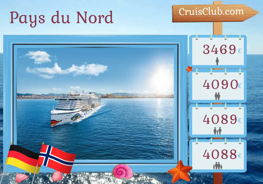 Croisière dans le Nordland depuis Hambourg à bord du navire AIDAperla avec des visites en Allemagne et en Norvège pendant 11 jours