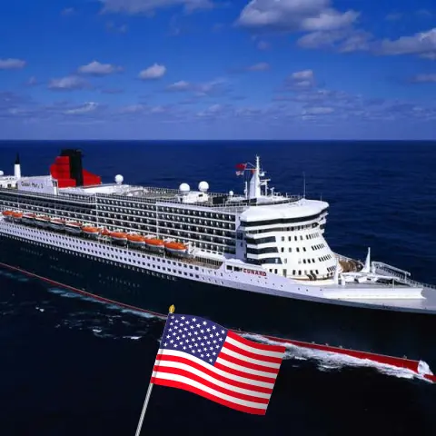 Kreuzfahrt über den Atlantik von Southampton nach New York an Bord des Schiffes Queen Mary 2 mit Besuchen in den USA für 21 Tage