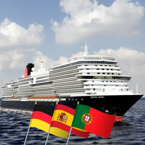 Croisière dans les îles Canaries depuis Hambourg à bord du Queen Anne avec des escales en Allemagne, en Espagne et au Portugal pendant 19 jours