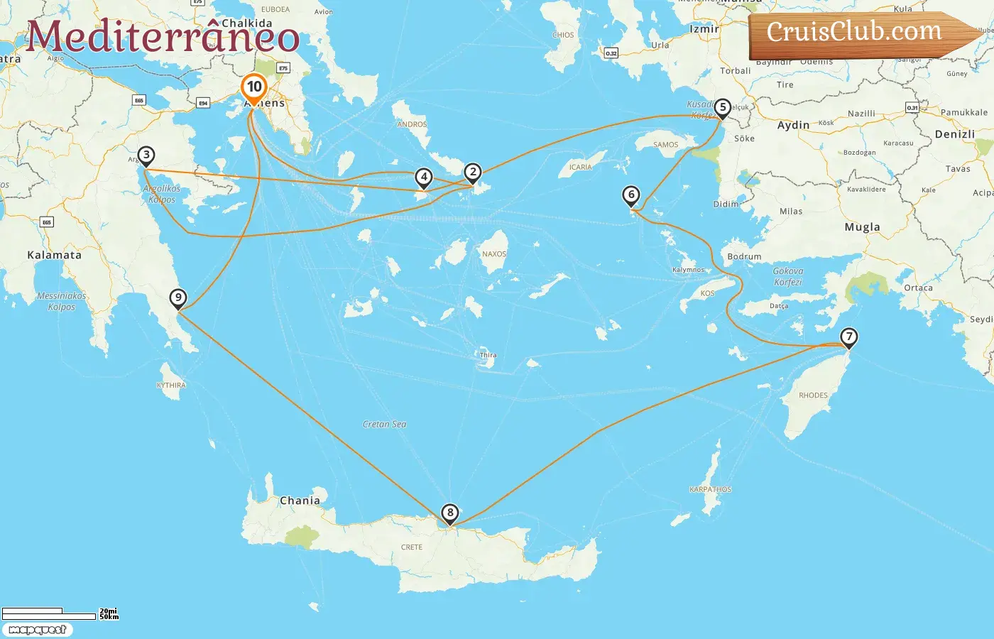 Cruzeiro no Mediterrâneo a partir de Pireaus a bordo do navio Silver Muse com visitas à Grécia e Turquia por 10 dias
