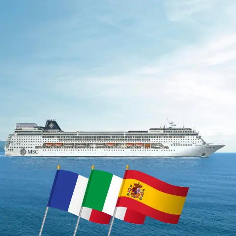 Kreuzfahrt im Mittelmeer ab Marseille an Bord des MSC Sinfonia-Schiffs mit Besuchen in Frankreich, Italien und Spanien für 8 Tage