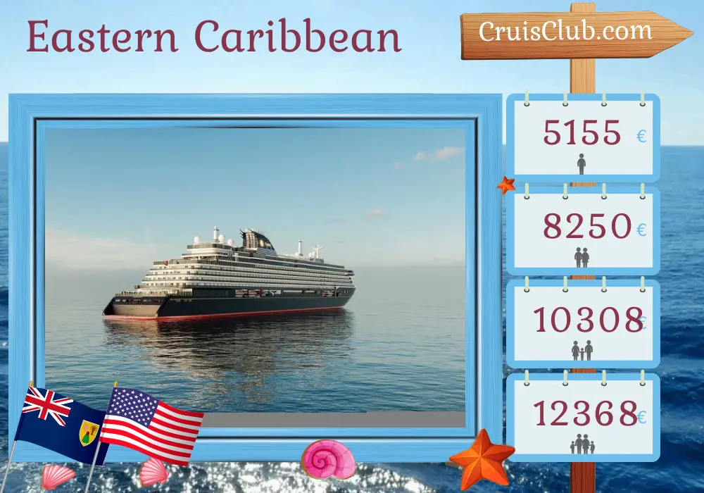 Cruise in the Eastern Caribbean from Saint John to Miami aboard EXPLORA III ship with visits to Puerto Rico, Saint Barthélemy, and USA for 8 days