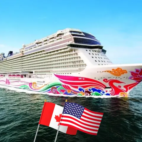 Cruzeiro na América Ocidental de Vancouver para Los Angeles a bordo do navio Norwegian Joy com visitas ao Canadá e EUA por 7 dias