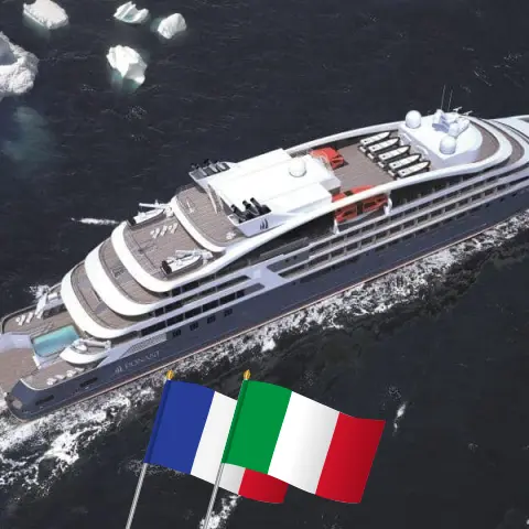 Kreuzfahrt im Mittelmeer ab Nizza an Bord des Schiffes Le Dumont d`Urville mit Besuchen in Frankreich und Italien für 9 Tage
