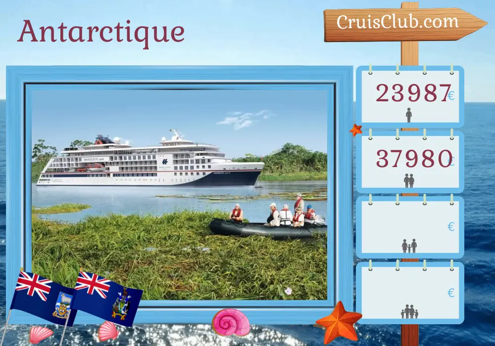 Croisière en Antarctique depuis Ushuaia à bord du navire HANSEATIC spirit avec des visites en Argentine et aux îles Falkland pendant 21 jours