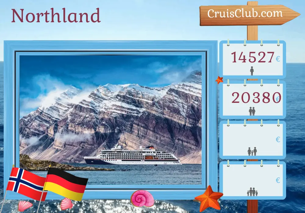 Cruise in the Northland from Longyearbyen to Hamburg aboard HANSEATIC nature ship with visits to Norway and Germany for 16 days