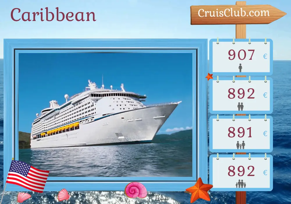 Cruise in the Caribbean from Port Canaveral / Orlando aboard Explorer of the Seas ship with visits to USA and Haiti for 5 days
