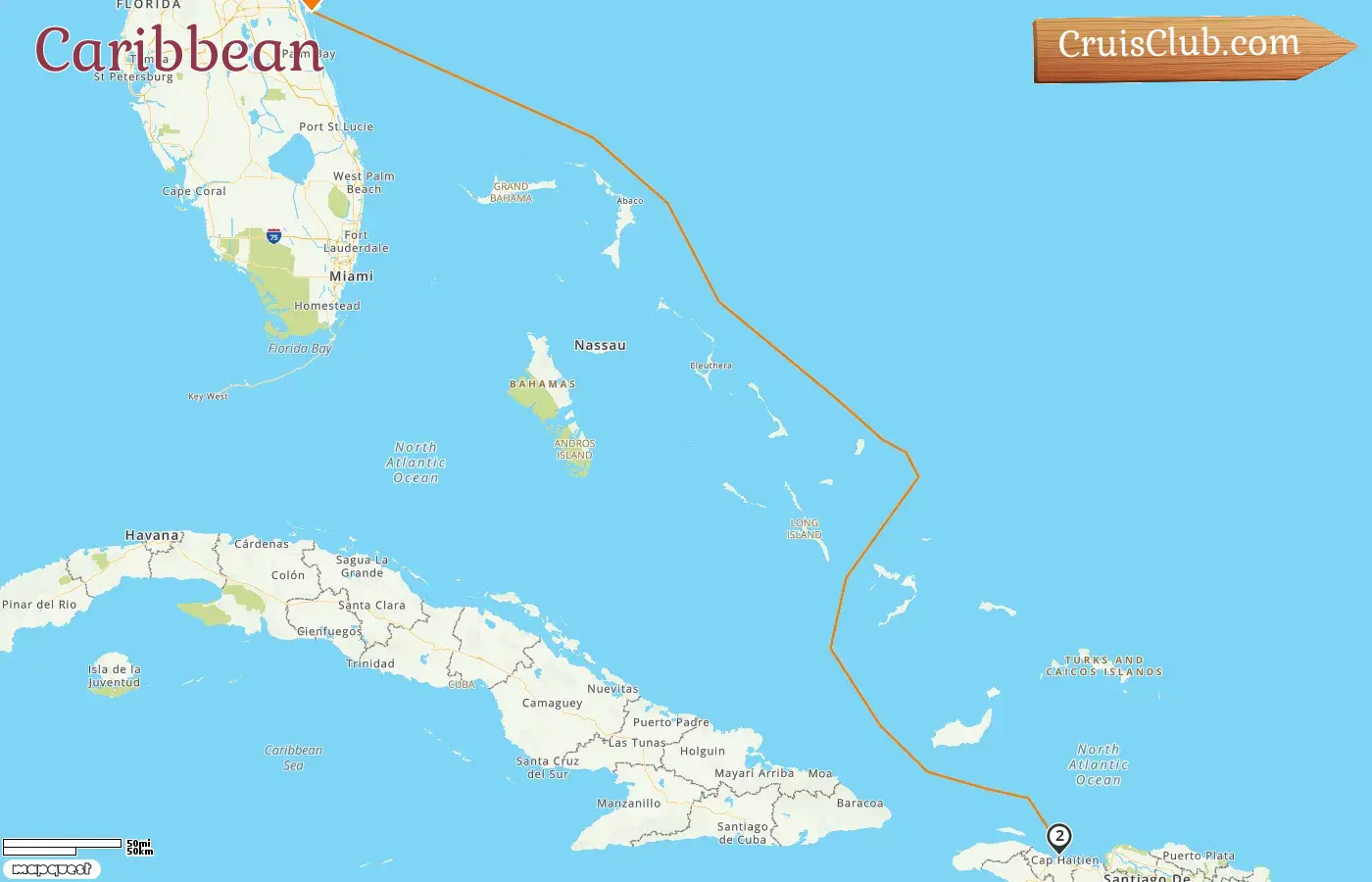 Cruise in the Caribbean from Port Canaveral / Orlando aboard Explorer of the Seas ship with visits to USA and Haiti for 5 days