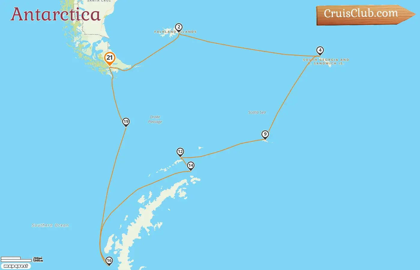 Cruise in the Antarctica from Ushuaia aboard HANSEATIC inspiration ship with visits to Argentina and Falkland Islands for 21 days