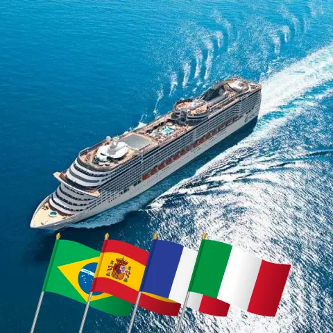 Круиз по Трансатлантике из Буэнос-Айреса в Геную на борту судна MSC Fantasia с посещениями Аргентины, Бразилии, Испании, Марокко, Франции и Италии на 22 дня