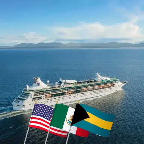 Cruzeiro no Caribe a partir de Tampa a bordo do navio Rhapsody of the Seas com visitas aos EUA, México e Bahamas por 8 dias