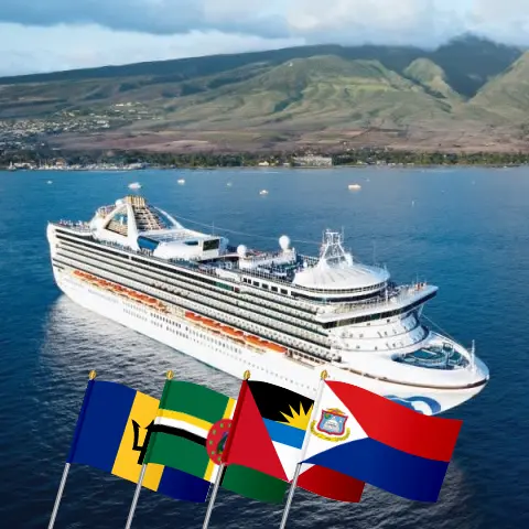 Cruise in the Eastern Caribbean from Saint John aboard Grand Princess ship with visits to Puerto Rico, Barbados, and Dominica for 8 days