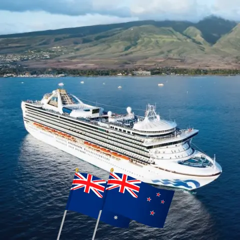Cruise in the New Zealand from Brisbane aboard Grand Princess ship with visits to Australia and New Zealand for 15 days