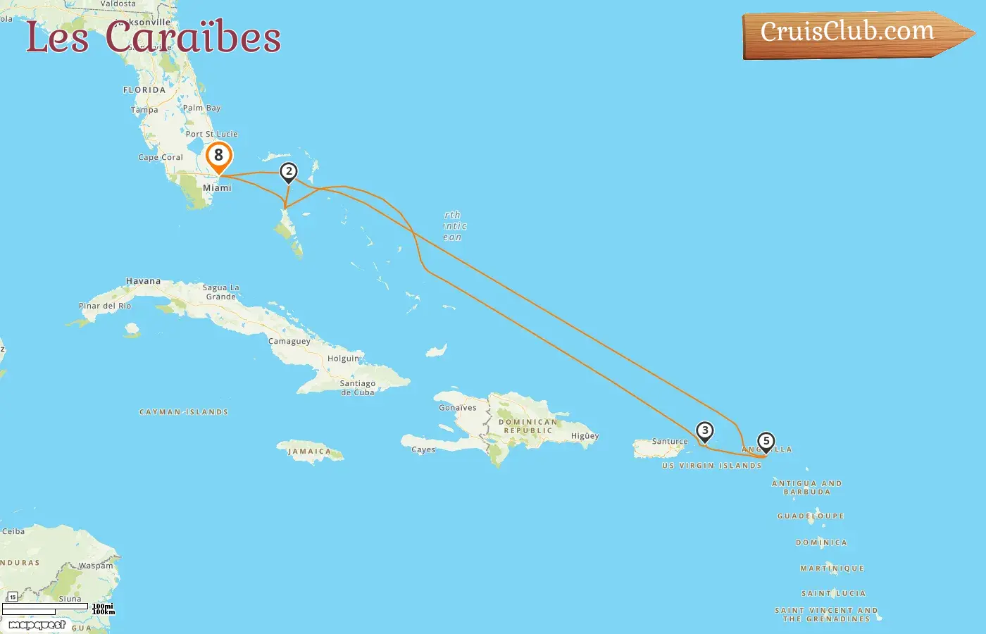 Croisière dans les Caraïbes au départ de Fort Lauderdale à bord du bateau Oasis of the Seas avec escales aux États-Unis et aux Bahamas pendant 8 jours