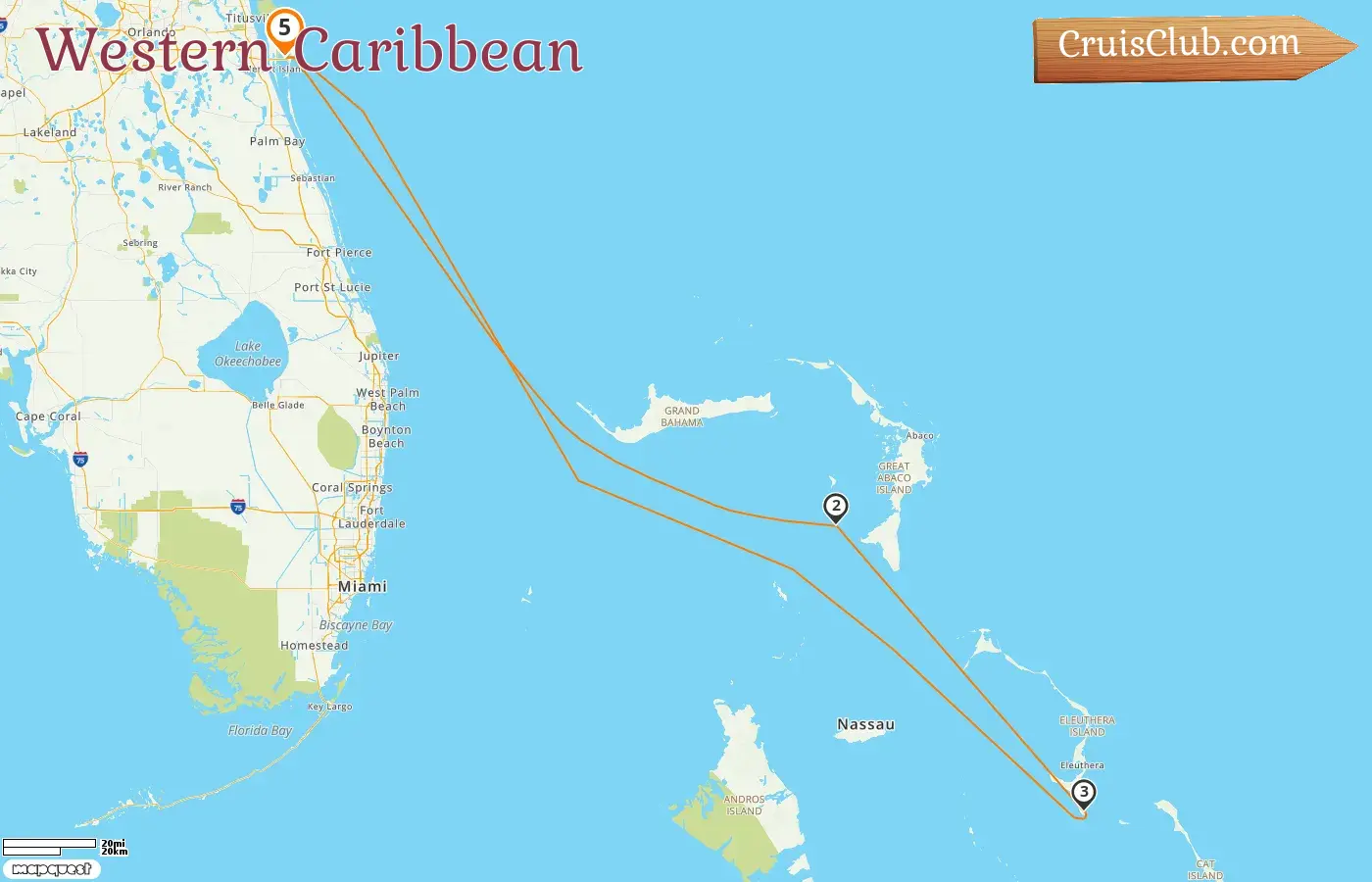 Cruise in the Western Caribbean from Port Canaveral / Orlando aboard Disney Wish ship with visits to USA and Bahamas for 5 days
