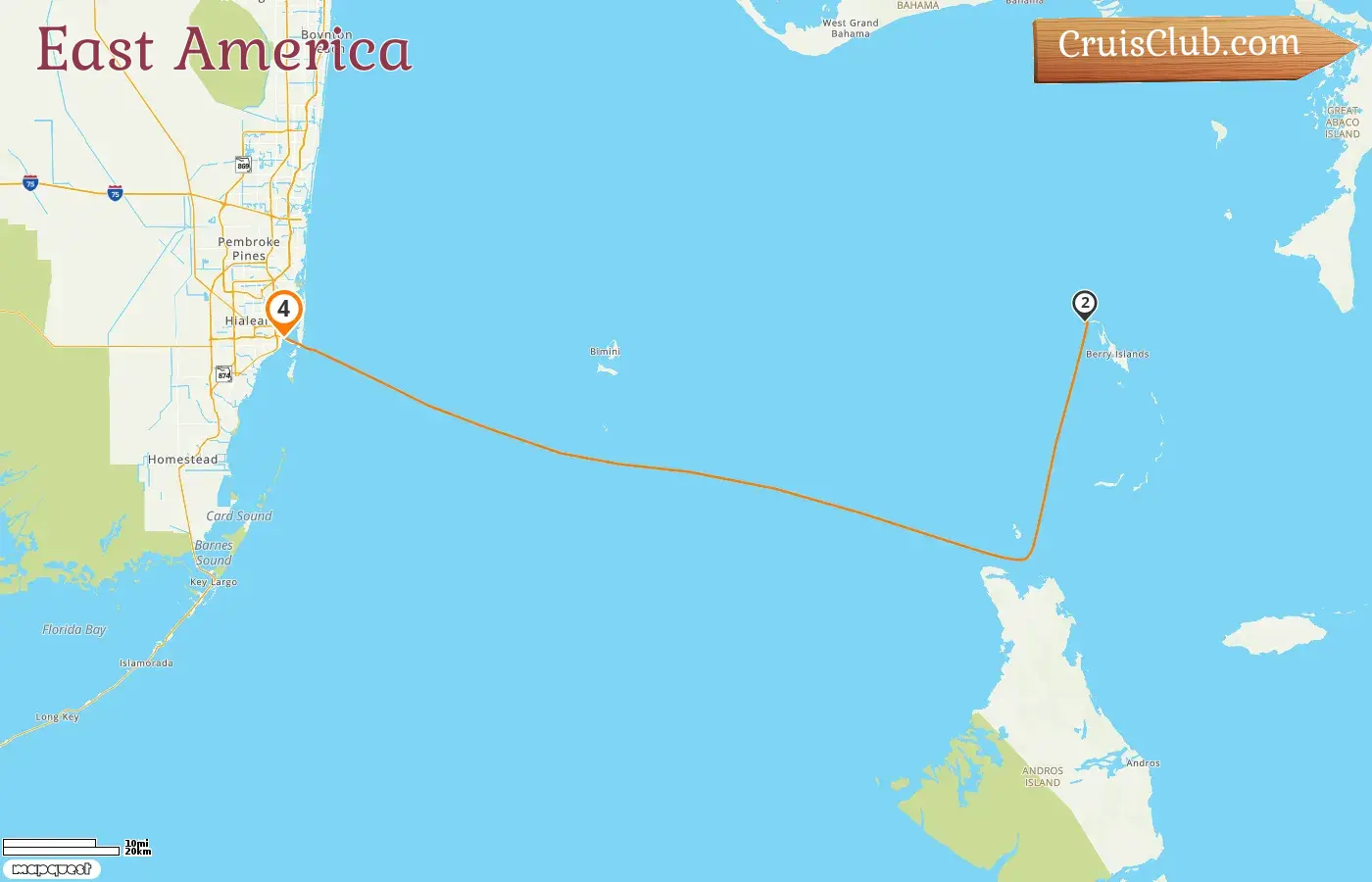Cruise in the East America from Miami aboard Wonder of the Seas ship with visits to USA and Bahamas for 4 days