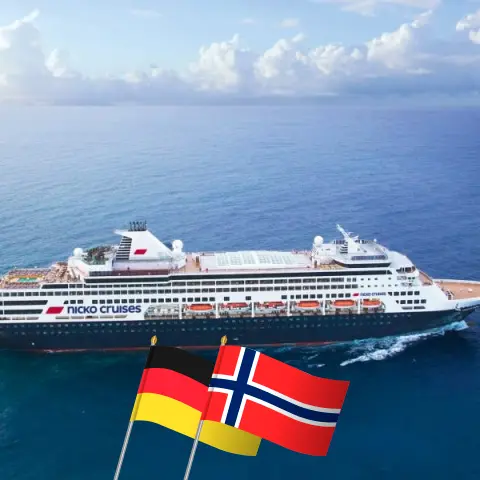 Croisière dans le Nordland depuis Kiel à bord du navire Vasco da Gama avec visites en Allemagne et en Norvège pendant 16 jours