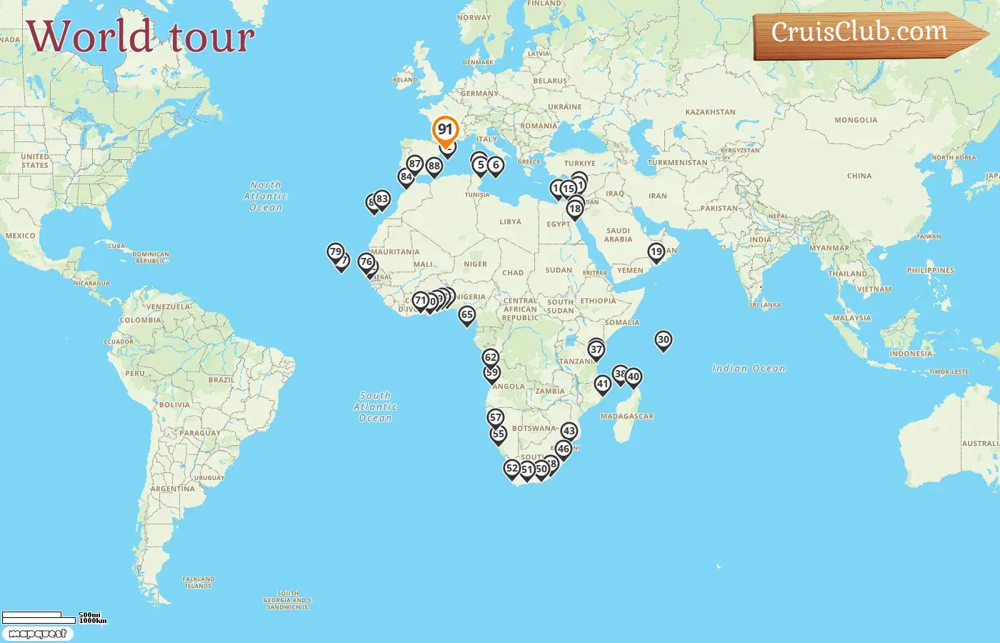 World Tour Cruise aboard Seabourn Sojourn