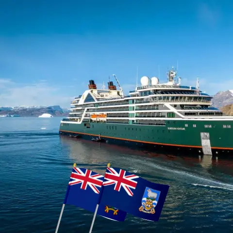 Cruise in the Antarctica from Ushuaia aboard Seabourn Venture ship with visits to Argentina and Falkland Islands for 21 days