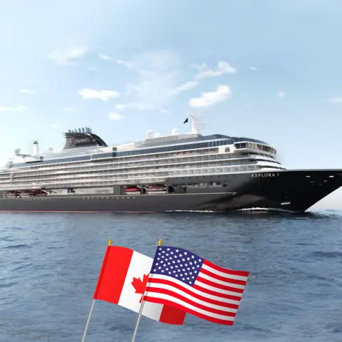 Cruzeiro na América Ocidental de Vancouver para Los Angeles a bordo do navio EXPLORA I com visitas ao Canadá e EUA por 7 dias