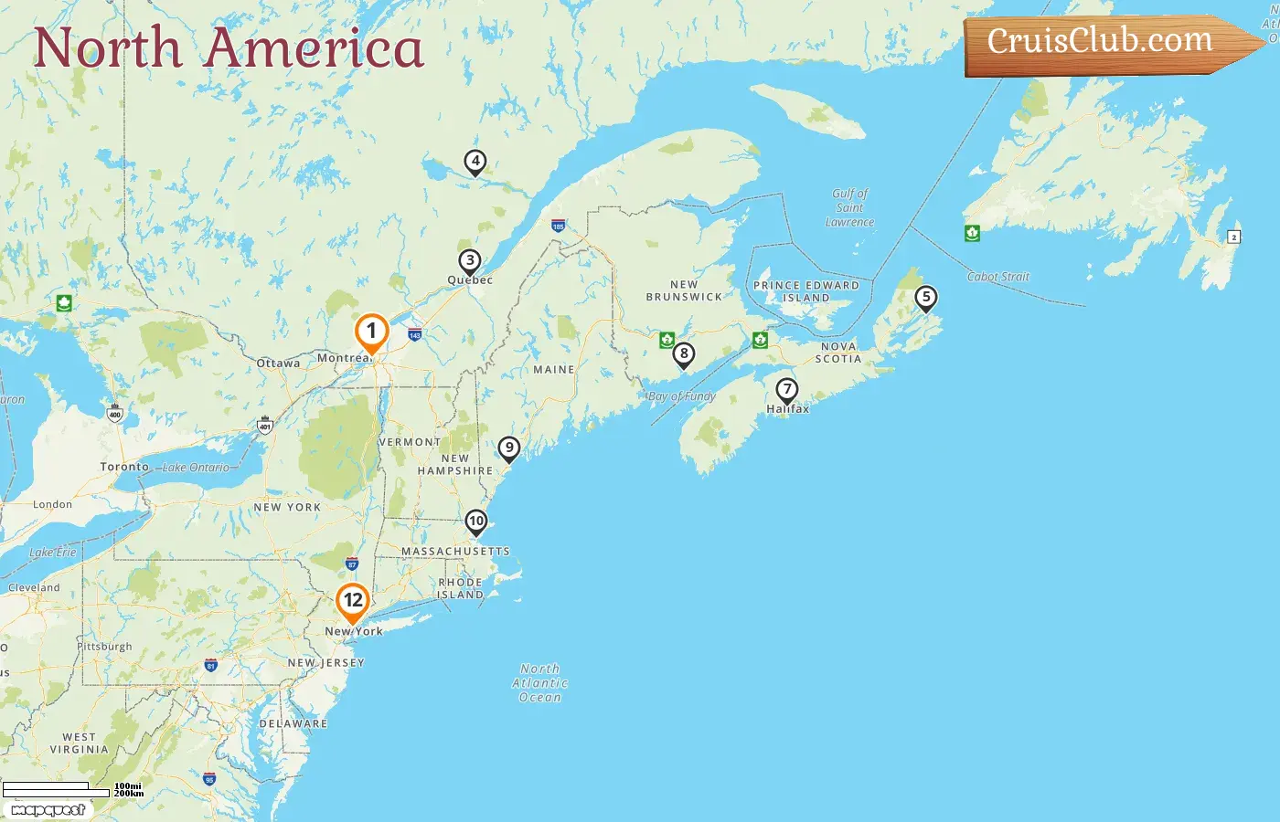 Seven Seas Splendor Cruise: Montreal to New York in North America