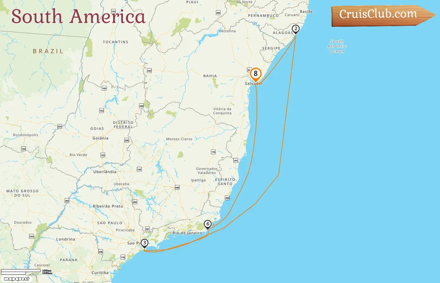 MSC Grandiosa South America Cruise