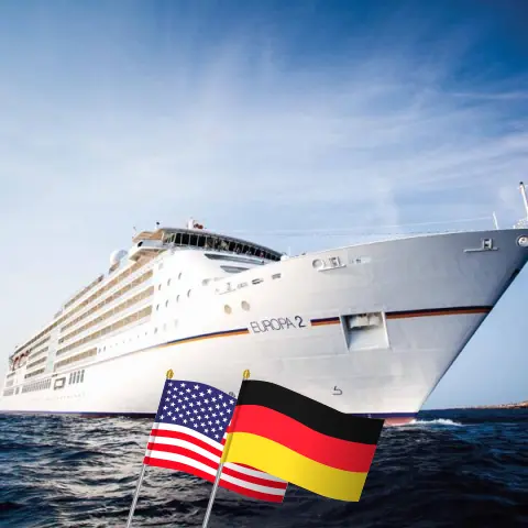 Kreuzfahrt über den Atlantik von New York nach Hamburg an Bord des Schiffs MS EUROPA 2 mit Besuchen in den USA und Deutschland für 11 Tage