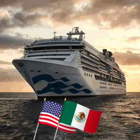 Cruzeiro no Canal do Panamá de Fort Lauderdale para Los Angeles a bordo do navio Island Princess com visitas aos EUA, Colômbia, Panamá, Costa Rica, Guatemala e México por 16 dias