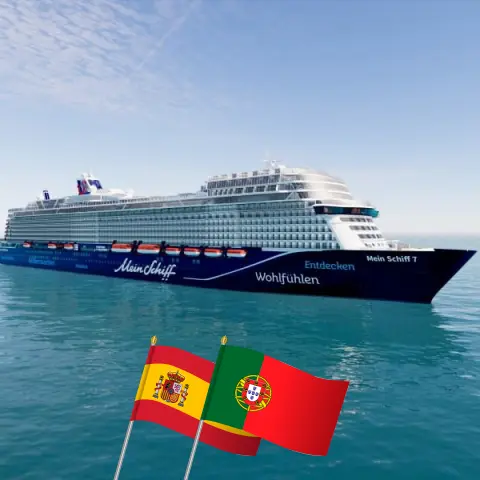 Cruzeiro nas Ilhas Canárias a partir de Las Palmas a bordo do navio Mein Schiff 7 com visitas à Espanha, Portugal e Marrocos por 15 dias