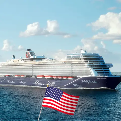 Cruzeiro no Caribe de Nova York a La Romana a bordo do navio Mein Schiff 1 com visitas aos Estados Unidos, São Cristóvão e Névis e República Dominicana por 17 dias