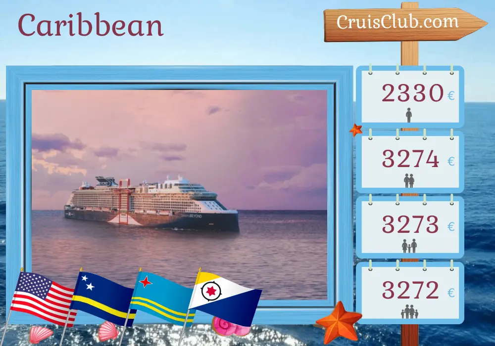 Caribbean Cruise on Celebrity Beyond: USA, Curaçao, and Aruba for 9 days