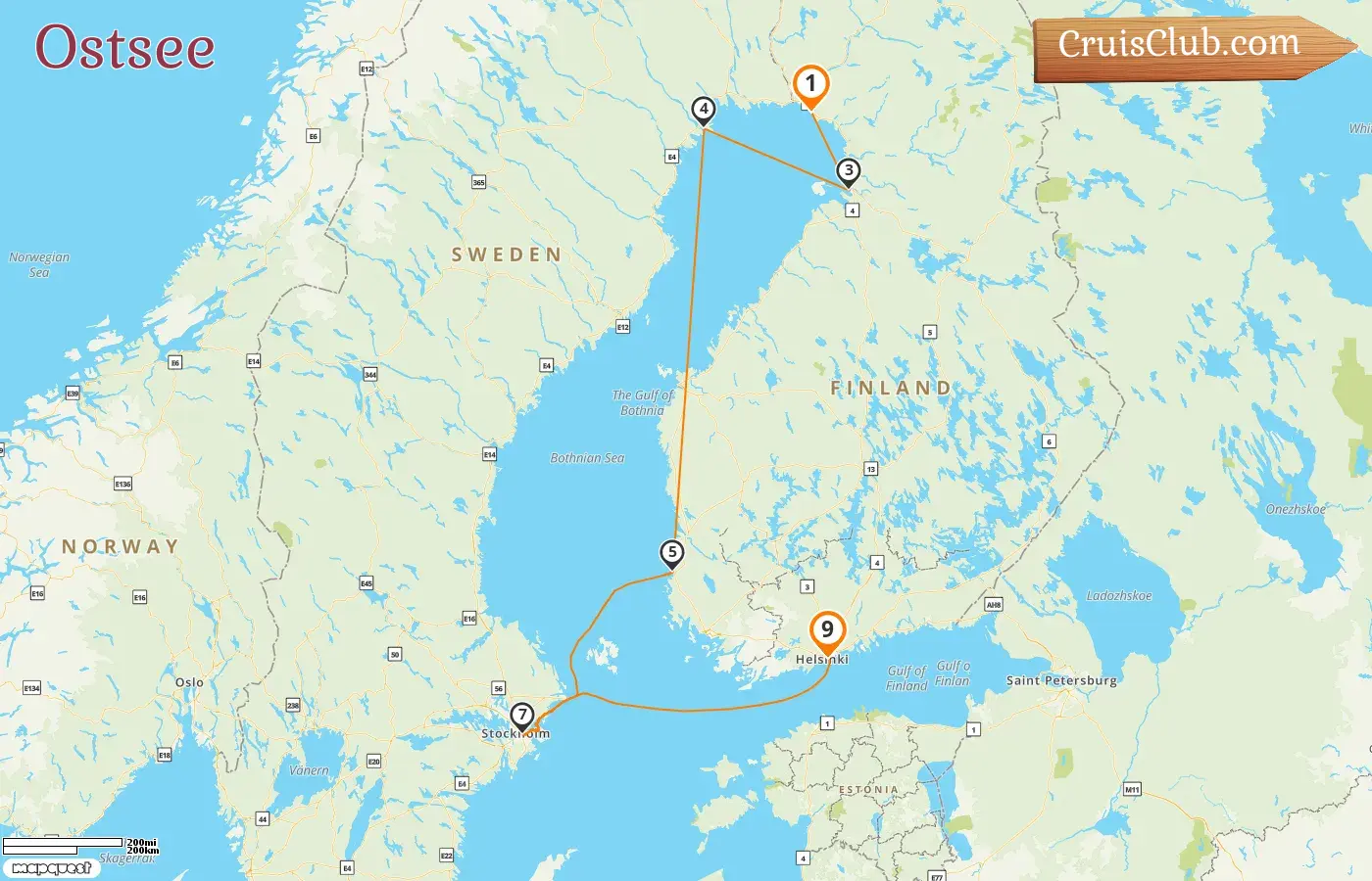 Kreuzfahrt in der Ostsee von Kemi nach Helsinki an Bord des Schiffs Le Commandant Charcot mit Besuchen in Finnland und Schweden für 9 Tage