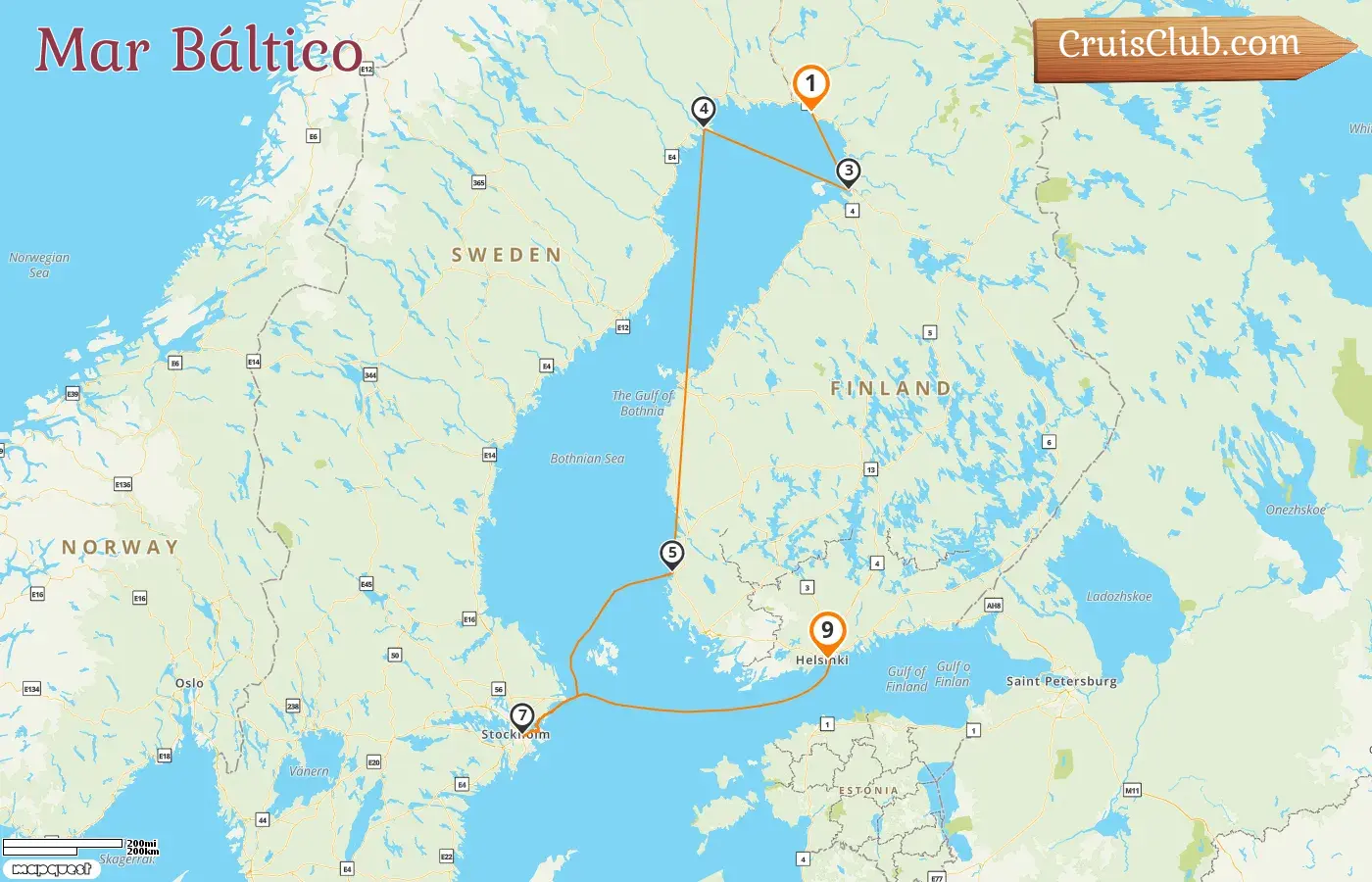 Crucero en el Mar Báltico desde Kemi a Helsinki a bordo del barco Le Commandant Charcot con visitas a Finlandia y Suecia durante 9 días